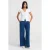 Hoog-Waisted Wijde Jeans van Katoen