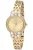 Invicta Wildflower 69103 Dames Horloge – Quartz Uurwerk –  met gouden Wijzerplaat – 30mm