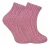Dames DikkeKnit Wool Blend Enkellaars Sokken – Roze