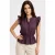 Gestructureerde Jacquard Peplum Blouse