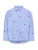 ONLY GIRLS Blouse ‘KOGNEW LINAGRACE’  duifblauw / donkerrood / offwhite