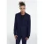 The Kooples Veste Costume Motif Micro Pied De Poule Navy