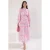 Trendyol Modest Dames Paars Bloemen Maxi Lang Casual Skater Modest Jurken