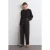 Hoge taille wijde crepe broek