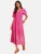 love & roses Jurk  lichtblauw / lila / oranje / fuchsia