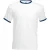 Fruit Of The Loom Heren Ringer T-shirt met korte mouwen (Wit/Marine)