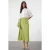 Trendyol Modest Dames Groen Effen Maxi Overslag Sarong Modest Rokken