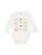 Hust & Claire Rompertje/body ‘Britt Bow’  ivoor / geel / groen / rosa
