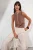 TRENDYOLMİLLA Dames Donkerblauw Colorblock Mouwloos Regular fit Blouses