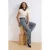 TRENDYOLMİLLA Dames Blauw Effen Wijde pijp Lage taille Jeans