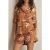 Reiss Floral Print Top Rust