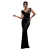 Satijnen Strakke Jurk Dames Goddiva Off The Shoulder