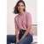 T-shirt met korte mouwen en ronde hals in effen kleur