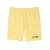Lacoste Heren Fleece Printed Washed Shorts (Geel)