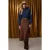 TRENDYOLMİLLA Dames Bruin Effen Maxi Kokerrok- rok Rokken