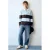 Mango Kids gestreepte longsleeve – lichtblauw/bruin