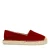 Manfield suède espadrilles bordeaux