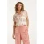 Smashed Lemon 25045 v-hals paneel top met een groot aztec print-nude tinten |