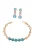 faina Sieraden set  turquoise / goud
