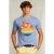 River Woods Normal Fit Basic T-shirt Blue Gin Mel Blue