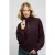 Regular sweater met halve rits