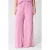 Shoeby wide leg high waist casual broek roze