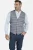 Charles Colby geruit gilet DUKE NIVEN Plus Size grijs