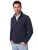 Casa Moda Vest donkerblauw effen wijde fit katoen