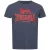 Lonsdale T-Shirt Silverhill T-Shirt normale Passform Marl Navy/Dark Red-XL