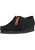 CLARKS Veterschoen ‘Wallabee. Black Sde’  zwart