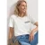 Street One Dames Shirt met decoratieve borstzak in Wit