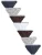 Next Slip  navy / chocoladebruin / wit