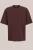 WE Fashion – Heren boxy fit T-shirt – Boxy Fit – Bruin –