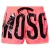 Moschino merkprint logo felroze korte zwemshort
