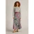 White Stuff Hope Bias Cut Maxi Skirt Teal Print