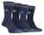 Storm Bloc – Set van 4 wandelsokken met demping voor heren – Marineblauw