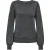 Jacqueline de Yong rue glitter l/s boat pullove knt 15330648 dark grey melange