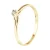 Solitaire Diamond 0,03 Cts Yellow Gold Jewelry