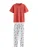 Next Pyjama lang  lichtblauw / rood / wit