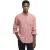 Overhemd Barbour Regular Fit rood gemeleerd lange mouw
