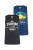 Men Plus Shirt  blauw / donkerblauw
