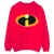 Disney Heren The Incredibles Logo Sweatshirt (Rood)