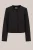 WE Fashion – Dames bouclé blazer – Regular fit – Zwart –