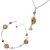 Orphelia Dames 925 Zilveren Set: Armband + Ketting – Zilver SET-2586