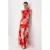 TRENDYOLMİLLA Dames Meerkleurig Bloemen Maxi Kort Recht Avond & Gala Jurk