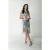 Colourful Rebel Mase Sequins Fringe Halter Dress Metallic Silver