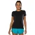 Nathan Dames/Dames Dash Effen Crew Hals T-shirt (Zwart)