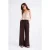 Hoge Taille Textured Mousseline Stof Broek