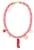Bonnie Studios Ketting Dames Bill Pendant Necklace, Materiaal: Textiel, Kleur: Rood
