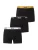 BOSS Boxershorts ‘Power’  pastelblauw / curry / zwart / wit